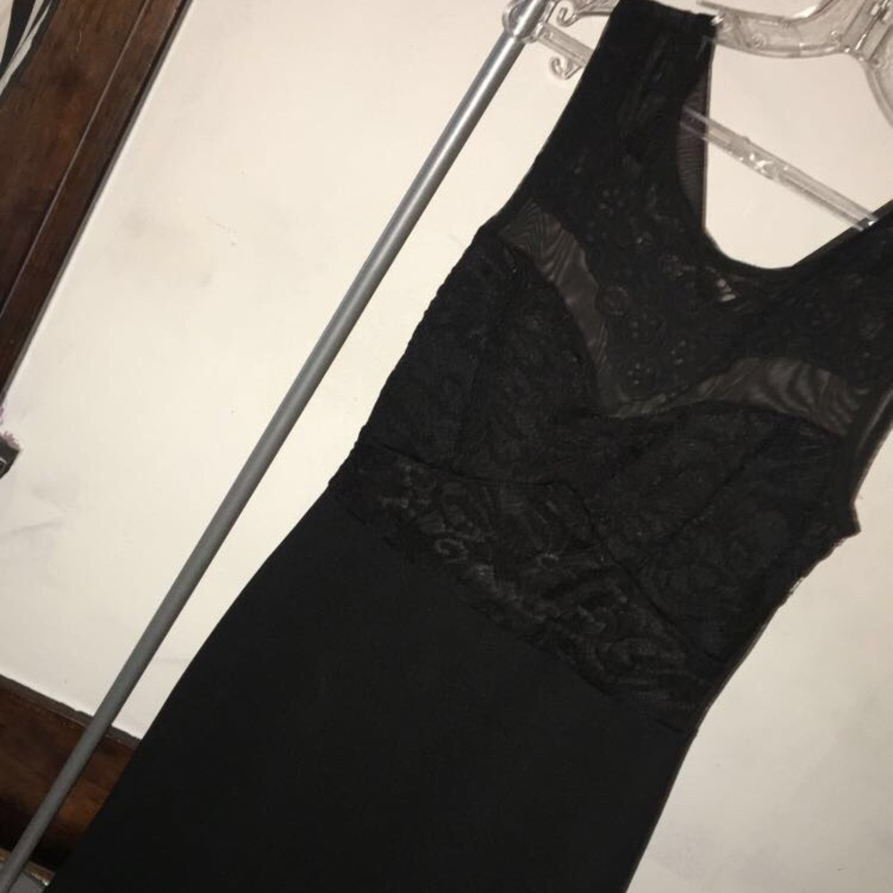 tight black dress
